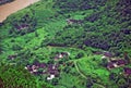 Aerial view of generic chinese village Royalty Free Stock Photo