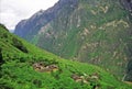 Aerial view of generic chinese village Royalty Free Stock Photo