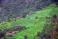 Aerial view of generic chinese village Royalty Free Stock Photo