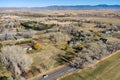 Aerial view of Genoa, Nevada Royalty Free Stock Photo