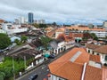 Aerial view of George Town city, Penang. Royalty Free Stock Photo