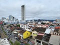 Aerial view of George Town city, Penang. Royalty Free Stock Photo