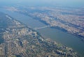 Aerial view of the George Washington Bridge between New York and New Jersey Royalty Free Stock Photo