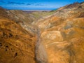 Aerial View Of A Geothermal Area