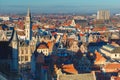 Aerial view of Ghent from Belfry, Belgium Royalty Free Stock Photo