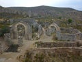 Aerial view of the ghost town in Real del Catorce in San Luis Potosi Royalty Free Stock Photo