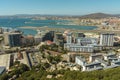 Aerial view of Gibraltar, United Kingdom territory