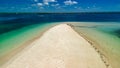 Aerial view of Gili Kere sand tongue in Lombok, Indonesia Royalty Free Stock Photo