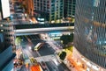 Aerial view of Ginza, Tokyo, Japan Royalty Free Stock Photo