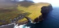 Gjogv and scenery of the Faroe islands