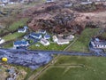 Aerial view of Glencolumbkille Folk village in County Donegal, Republic of Irleand Royalty Free Stock Photo