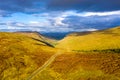 Aerial view from Glengesh Pass by Ardara, Donegal, Ireland Royalty Free Stock Photo
