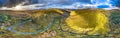 Aerial view from Glengesh Pass by Ardara, Donegal, Ireland Royalty Free Stock Photo