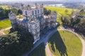 aerial view of a glorious Wollaton Hall (Natural History Museum) and Park. Wollaton Hall was designed by Robert