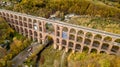 Aerial view on the Goeltzschtalbruecke in Netzschkau Vogtland Ge