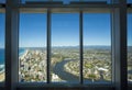 Aerial view of the Gold Coast as seen from the Q1 building Royalty Free Stock Photo