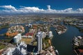 Aerial view of the Gold Coast hinterland Royalty Free Stock Photo