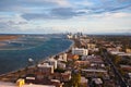 Aerial view of Gold Coast shoreline