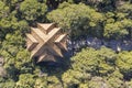 Aerial view of the Golden Temple Park in Jindian Park, Kunming - China