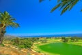 Aerial view of Golf course Royalty Free Stock Photo