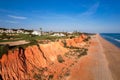 Aerial view of golf courses at Vale de Lobo, Algarve, Portugal