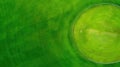 A Aerial View of Golf Putting Green Royalty Free Stock Photo