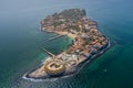 Aerial view of Goree Island. GorÃÂ©e. Dakar, Senegal. Africa. Photo made by drone from above. UNESCO World Heritage Site