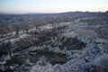 Aerial view of Goreme valley.