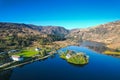 Aerial view of Gougane Barra National Park in County Cork, Ireland Royalty Free Stock Photo