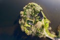 Aerial view of Gougane Barra National Park in County Cork, Ireland Royalty Free Stock Photo
