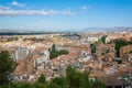 Aerial view of Granada Downtown - Granada, Andalusia, Spain Royalty Free Stock Photo