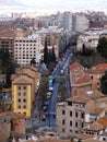 Aerial view of Granada monumental, Spain,