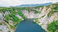 An aerial view of  Grand Canyon Chonburi Thailand ,Landmark  in Chonburi Thailand Royalty Free Stock Photo