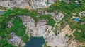 An aerial view of  Grand Canyon Chonburi Thailand ,Landmark  in Chonburi Thailand Royalty Free Stock Photo