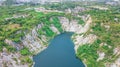 An aerial view of  Grand Canyon Chonburi Thailand ,Landmark  in Chonburi Thailand Royalty Free Stock Photo