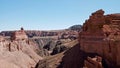 Aerial view of Grand Canyon National Park, Colorado, USA. Stock. Aerial View of River inside the Grand Canyon From Royalty Free Stock Photo