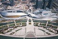 Aerial view of the Grand Theater in Suzhou Bay Cultural Center in Suzhou Taihu New City District, Suzhou, China Royalty Free Stock Photo