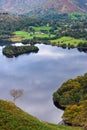 Aerial view of Grasmere in Aut Royalty Free Stock Photo