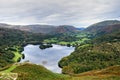 Aerial view of Grasmere & dunm Royalty Free Stock Photo