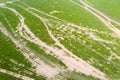 Aerial view of the grass background Royalty Free Stock Photo