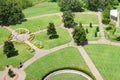 Aerial view of a grassland with tree in lakeland, Florida Royalty Free Stock Photo