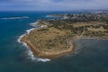 Aerial view of the Great Australian Bight in regional Australia