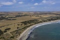 Aerial view of the Great Australian Bight in regional Australia