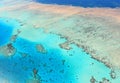 Aerial view of Great Barrier Reef Royalty Free Stock Photo