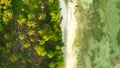 Aerial view of a great barrier reef. Philippines.