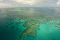 Aerial view of the Great Barrier Reef. Port Douglas. Queensland. Australia Royalty Free Stock Photo