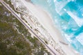 Aerial View of Great Ocean Drive in Esperance, Western Australia, Australia. Travel and Vacation concept