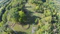Aerial View of the Great Serpent Mound of Ohio Royalty Free Stock Photo