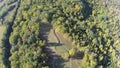 Aerial View of the great Serpent Mound, Ohio Royalty Free Stock Photo