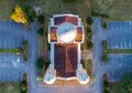 Aerial view of the Greek Orthodox Church of Malbis in Daphne, Alabama at sunset Royalty Free Stock Photo